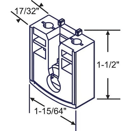 Strybuc Back Locking Brake Shoe 96O-102